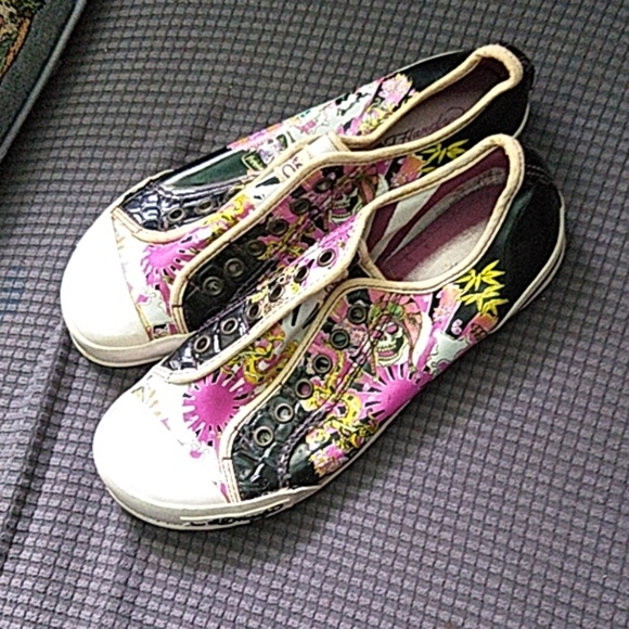 Ed Hardy by Christian Audigier slip on shoes - Picture 1 of 7